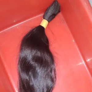 Shedding and tangle fre original texture bulk human hair.One donor human hair