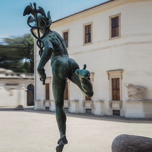 Escultura Metálica Antigua, Estatua de <span class=keywords><strong>Mercurio</strong></span> en Bronce - Product Image 3