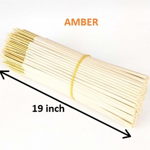 Bâtons d'encens naturel en ambre, 10 pièces, 19 pouces, vente supérieure, fournitures en vrac (blanches) - Product Image 1