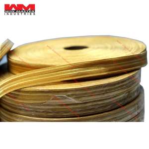 Dentelle tressée jaune soyeux de 6.5mm de large | Uniforme de défense de cérémonie de haute qualité garnitures en dentelle tressée et rubans - Product Image 4