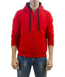 Sudadera con capucha para hombre, de algodón, con Logo personalizado, estampado en blanco, con cremallera, informal, a la moda, alta calidad, para invierno - Product Image 3