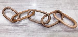 Cadena de eslabones cuadrados y redondos de madera Natural para decoración, hecha a mano india escultura de madera, Estados Unidos, india - Product Image 6