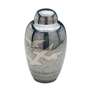 Wholesale Price Luxurious Funeral Memorial <b>Urn</b> Shiny Silver Color Latest Arrival Adult Cremation <b>Urn</b> for Pet and Human - Product Image 1