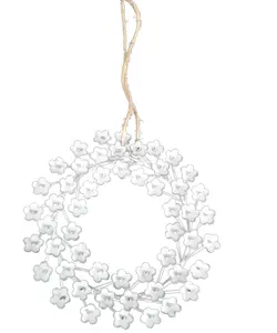 ROUND METAL CHRISTMAS DECORATION CHRISTMAS HANGING ORNAMENT HIGH QUALITY METAL CHRISTMAS <b>TREE</b> DECORATION - Product Image 1