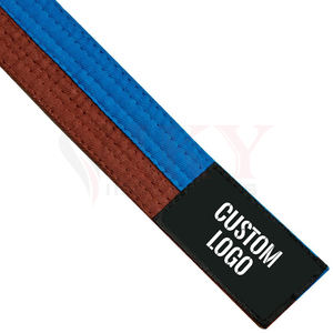 Ceintures de karaté de haute qualité en coton Master Belt Adultes BJJ Jujitsu Karaté Formation Personnalisable Arts Martiaux Porter Service OEM - Product Image 2