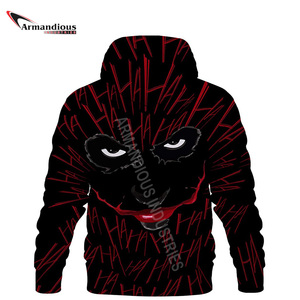 Sudadera de invierno sublimada con logotipo personalizado unisex Sudadera con capucha de poliéster 100% con patrón sólido y cuello con capucha Envío directo al por mayor - Product Image 3