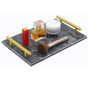 Bandeja de servicio de mármol, plato hecho a mano de excelente calidad, superventas, mesa decorativa de cocina, bandeja de servicio de mármol de lujo - Product Image 1