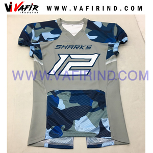 À la mode sublimé football américain jersey hommes sportswear rugby uniformes - Product Image 4
