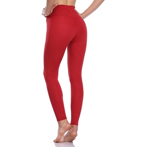 Pantalones de yoga para gimnasio de cintura alta para mujer Nuevas mallas con cintura cruzada Ropa deportiva de yoga hecha de Spandex - Product Image 1