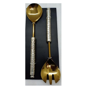 Juego de cubiertos de acero inoxidable para el hogar, juego de cubiertos de resina dorada para Hotel y fiesta, hoteles, restaurante, mesa de comedor europea - Product Image 1