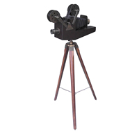 Projecteur nautique et caméra avec trépied à vendre Caméra antique décorative pour la maison en métal en laiton à vendre au prix de gros