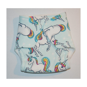 Couche réutilisable en coton biologique 100% avec inserts couches lavables écologiques et réutilisables - Product Image 1