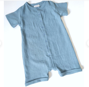 Extra Soft Muslin Cotton Baby Rompers Without Sleeve and With Foot New Born Baby Clothes - Product Image 2