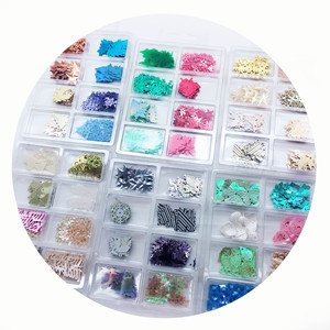 Accessoires de bricolage emballage mixte paillettes de forme spéciale couleurs assorties - Product Image 5