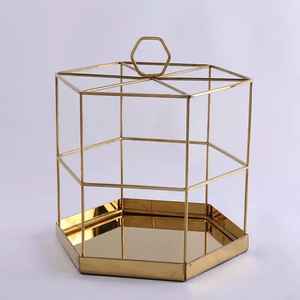 RAMADAN EID STYLE ARABE CADEAU EN ACIER INOXYDABLE GALVANOPLASTIE OR PLATEAU de SERVICE - Product Image 2