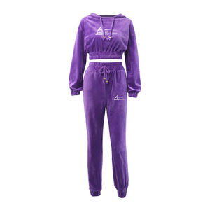 Sweat-shirt Anti-rides pour femmes, vêtement pour dames de couleur violette avec rayures colorées, Design, manches en promotion - Product Image 1