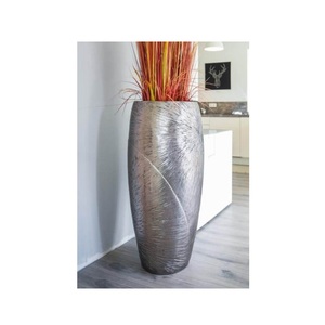 Vase à fleurs en métal nickelé pour salon et décoration intérieure Décoration de table Vases modernes Décoration de chambre - Product Image 1