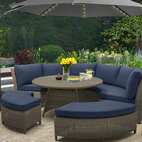 Muebles de Jardín Modernos, Portátiles, de Aluminio, Impermeables, Ecológicos, Resistentes a los Rayos UV, Multifuncionales, Pérgola para Exteriores, Comedor, Sala de Estar