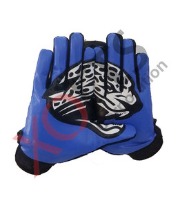 Design de cheval respirant Récepteur de football américain Gants collants Léger Vêtements de football grande taille avec un style unique - Product Image 5