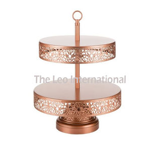 Inside Enamel Color Decorative Cake Stand 3 Tier and Aluminum Metal Multilayer Serving Platter <b>Cupcake</b> Wedding Party - Product Image 5