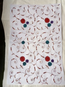 Chiffon Non Woven Wooly Sequin Embroidered <b>Papers</b> in <b>Sheet</b> Size of 56*76 cm Suitable for Lampshade Makers and Gift <b>Wrapping</b> - Product Image 4