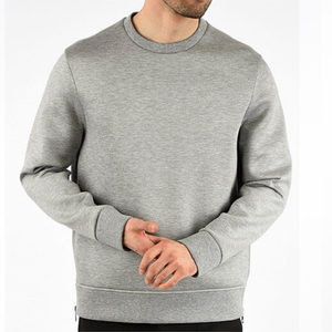 Nueva sudadera de cáñamo de lana personalizada de alta calidad para hombre, Sudadera con capucha con cordón de cremallera larga lateral coreana - Product Image 6