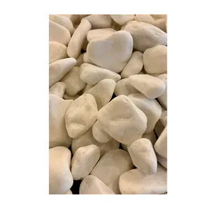 Snow White Landscape Pebble Stone Wholesale Lowest Price