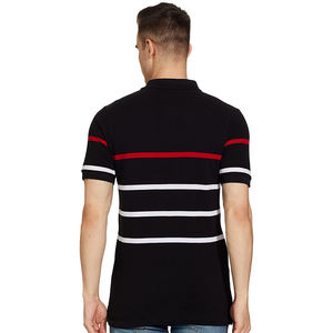 Polo de manga corta para hombre, Camiseta de algodón 100% ecológica, informal, con cuello personalizado, OEM - Product Image 3