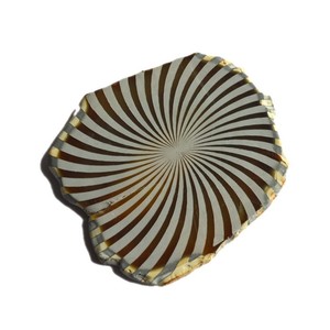 Get Online Engraved Wave <b>Agate</b> Slice <b>Coaster</b> : Engraved Wave <b>Agate</b> Slice <b>Coaster</b> for Sale Semiprecious Stone Craft - Product Image 1