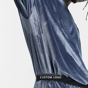 Chándal de manga corta para hombre, camiseta con pantalones cortos, conjuntos dobles, chándal corto de terciopelo - Product Image 4