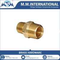 Emballage personnalisé en laiton, raccord de 1/2 "/3/4", 20 pièces, embout Hexagonal à Double laiton avec filetage NPT BSP