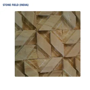 Mosaico y Panel de piedra Natural, calidad superior, 300x300 MM, precio al por mayor, India