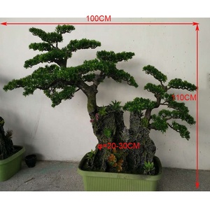 <span class=keywords><strong>Vendita</strong></span> di <span class=keywords><strong>piante</strong></span> verdi in plastica verde in fibra di vetro per interni Mini albero di pino artificiale sostenibile eco-friendly 110cm - Product Image 3