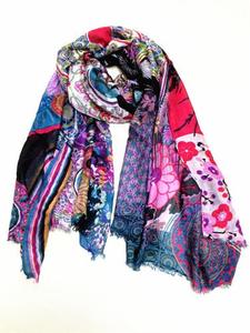 Bufanda de cachemir para mujer, chal personalizado con estampado y color, pashmina, Invierno - Product Image 3