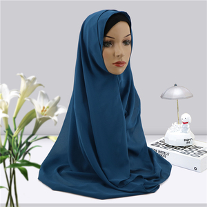 Bán Buôn Ngay Lập Tức Voan Hijab Đôi Vòng Lặp Hijab Hai Lỗ Hijab Cho Malaysia Phụ Nữ - Product Image 6