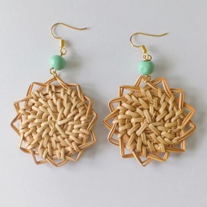 Unique Rattan <b>Earrings</b> From Vietnam - Product Image 6