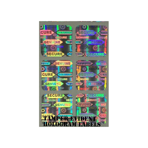 สติกเกอร์กาวโฮโลแกรมเป็นโมฆะวัสดุ PET พิมพ์โลโก้สำหรับผลไม้ - Product Image 1