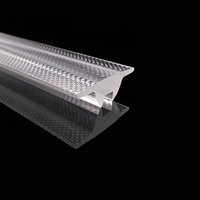 Fresnel — grande lentille linéaire Led PMMA, dispositif acrylique avec longueur focale 6 pouces, 90 degrés, pour éclairage solaire