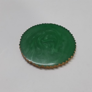 Tapis de Table en résine blanche, ensembles de Table de salle à manger pour un Design classique, logo personnalisé, dessous de verre rond en résine - Product Image 2