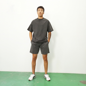 ชุดกางเกงขาสั้นและเสื้อเชิ้ตสำหรับผู้ชาย,ชุดฤดูร้อนสำหรับผู้ชายพร้อมโลโก้ของคุณเอง - Product Image 5
