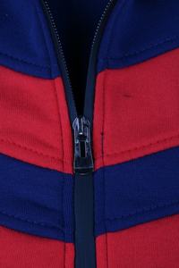 Conjunto de chándal cálido ecológico a la moda para hombre, ropa de abrigo de lana a rayas en contraste, ropa de invierno, chándal con cordón - Product Image 5