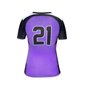Maillot de volley-ball pour femmes de couleur rouge fabriqué au Pakistan, 100% polyester, respirant et anti-transpiration - Product Image 5