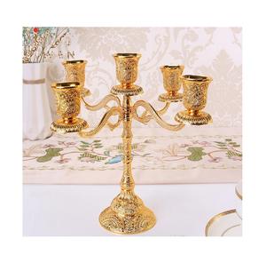 เชิงเทียนโลหะชุบเงินสไตล์วินเทจตกแต่งบ้านงานคริสต์มาสทำมือปรับสีได้ตามต้องการส่งออกล่าสุด - Product Image 1