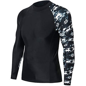 Chemise de compression unisexe 3D Rash Guard vêtements de fitness à séchage rapide avec impression sublimée en polyester spandex MMA Sport - Product Image 2