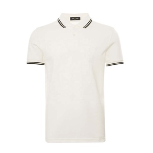 Chemises à manches courtes pour hommes sur mesure de haute qualité, en coton, coupe ajustée, couleur unie, basiques, pour le golf, le tennis, les sports, avec logo sur le devant - Product Image 5