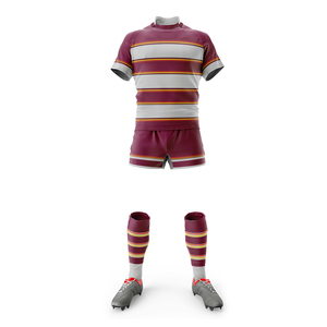 Camiseta de manga corta con diseño personalizado, Jersey de Rugby con estampado a rayas - Product Image 2