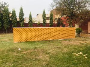 Valla de lona para acampar al aire libre, pantalla de rotura de viento, para playa, desierto, acampada, rayas blancas y negras, tamaño personalizado - Product Image 3