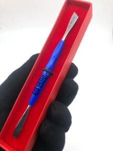 Meilleur vente en gros Nouveau design Poussoir à ongles avec manche en plastique bleu en acier inoxydable avec votre propre instrument de beauté avec logo personnalisé - Product Image 4