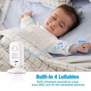 2.4 inch <span class=keywords><strong>video</strong></span> bé Màn hình 2X zoom sinh thái VOX âm thanh báo động tầm xa không dây hai chiều nói chuyện bé cảm biến nhiệt độ phòng cho New - Product Image 3