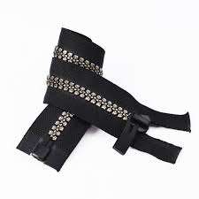 Wholesale Auto-Lock Open-End Zipper Roll Durable Big Teeth Nylon/Plastic/Metal Resin Material for Shirts Pants Home Textiles - Product Image 5